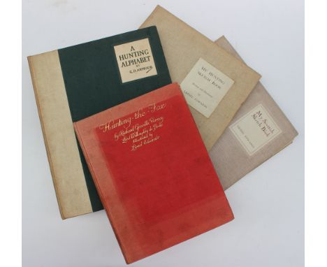 Edwards,( Lionel) My Hunting Sketch Book, Eyre & Spottiswoode, London, 1928, beige cloth with onlaid title label, fifteen mou
