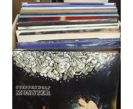 A box of Vintage LPs, including Neil Young and Yes 