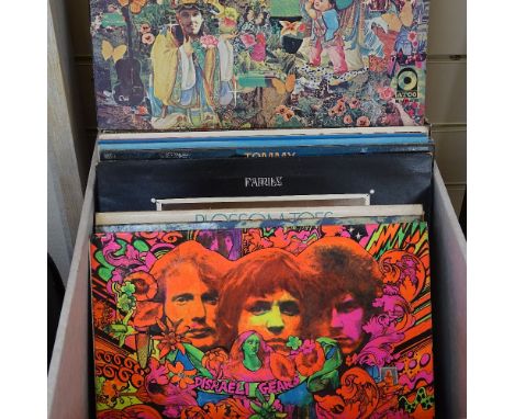 Various vinyl LPs and records, including Rolling Stones, Blossom Toes, The Who, Alex Harvey Band, Cream etc 