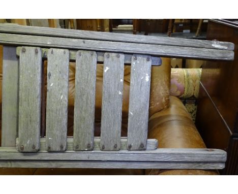 A Vintage pine 7-tread step ladder 