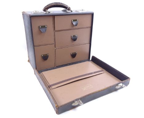 A Doctor's Vintage case with drawer fitted interior, by Charles F Thrackray, height 29cm 