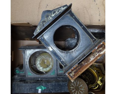 Slate clock cases and related items 