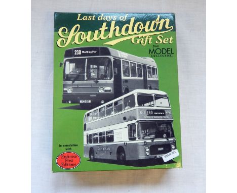 Three EFE Green Line boxed gift sets 1:76 scale 'Bus Set 5', two EFE Southdown boxed 1:76 scale model gift sets and three EFE