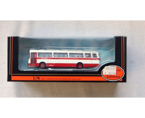 11 EFE boxed diecast scale model vehicles in window display boxes, principally coaches and buses 