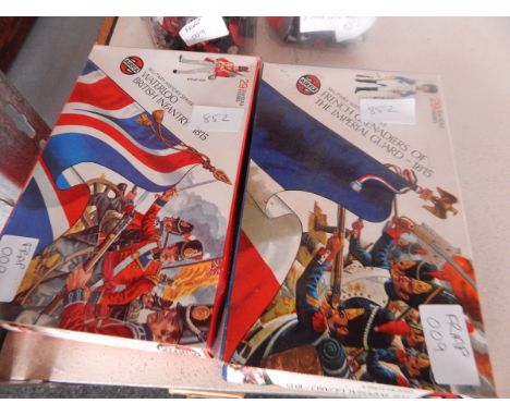 Large quantity of plastic soldiers, cowboys, Indians, army and two boxed Airfix sets 'French Grenadiers of the Imperial Guard