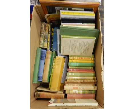 Large quantity of books by A G Street, including "Moon-Raking" illustrated by Lionel Edwards, "Farming England", "Country Cal