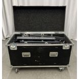 34x DMT double rigging bars, 23x DMT single rigging bars with flight case - W 1240 x D 630 x H 780mm