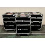 DMT Pixelmesh P12.5 LED video wall screens with flight cases (with faults) - full details in desc.