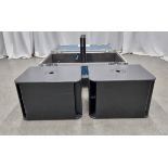 2x Nexo LS400 subwoofers with flight case