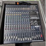 Yamaha EMX5016CF powered mixer with flight case