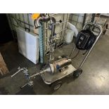 Inoxpa RVN-65 Electric Fluid Pump Mounted on Cart with a CPE Systems Digital Pump Controller S/N: