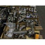 LOT - Qty. (3) Pallets of Assorted Stainless Steel Piping, Fittings, Collars, Gaskets, 1.5 and 2