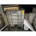 LOT - Qty. (5) 264 Gallon Fluid Storage IBC Containers, Built in Pallet with Cage