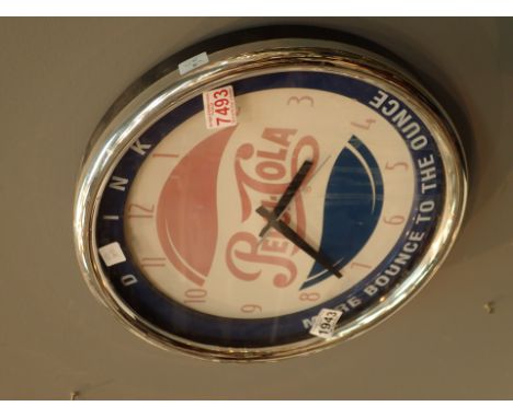 Pepsi Cola advertising clock