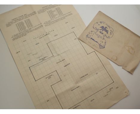 Unusual Atomic First British Megaton trial 1957 cruise liner warning with original envelope 