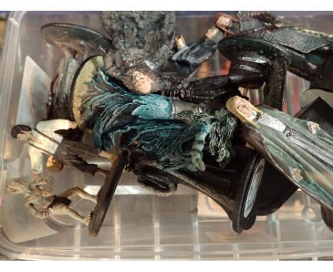 Twelve Lord of the Rings lead figurines 