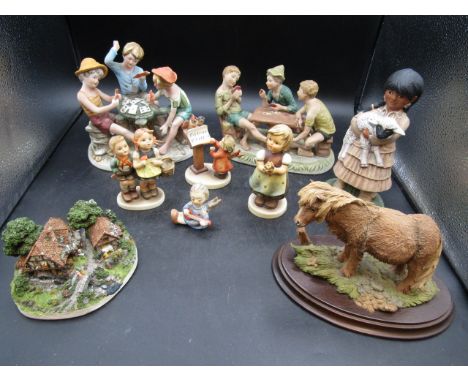 Goebel figures, Capodimonte figures, horse and house figures&nbsp;