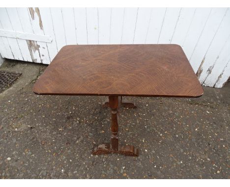 Tilt top table/fire screen&nbsp; top 63x42cm 45cmH