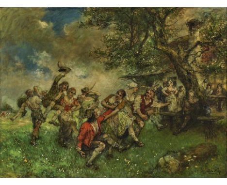 Ferdinand Leeke1859 Burg bei Magdeburg - 1937 MünchenBauernsonntagR. u. signiert, Ortsbezeichnung München und 1926 datiert. Ö