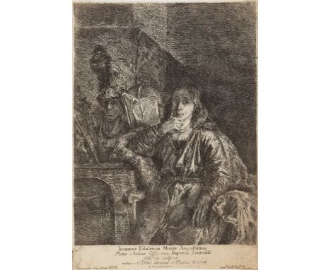 Johann Konrad Schnell1675 - vor 26.4.1726Bildnis des Augsburger Malers Johann Ulrich MayrNach einem Selbstporträt des Künstle