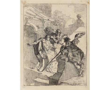 Franz Sigrist1727 Altbreisach - 1803 WienDer junge Tobias heilt seinen Vater mit der FischgalleR. u. in der Platte signiert. 