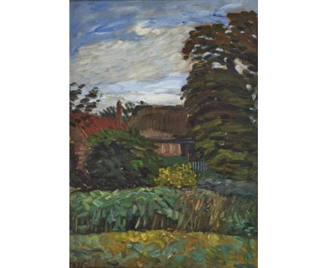 Otto Modersohn1865 Soest - 1943 FischerhudeBauerngarten in Fischerhude / Das Haus der Modersohns. 1911Links unten datiert IX 