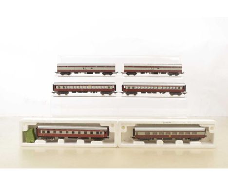 Lima South African HO Gauge unboxed SAR Trans Karoo maroon and grey Passenger Coaches (6) comprising, All 1st 3833, All 2nd 2