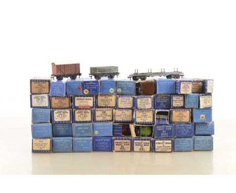 Hornby-Dublo 00 Gauge 3-Rail boxed LNER (NE) LMS and BR wagons including early Super Detail (48) including Power Ethyl (some 