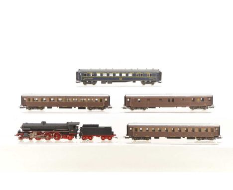 Rivarossi HO Gauge Italian Steam Train Convoglio R95 I Campione (5), unboxed, stored in museum box, Art 143 Convoglio R95 I C