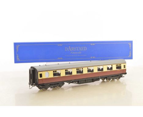 Darstaed 0 gauge Modern issue Ref: D24-2-14A 63' Thompson BR Crimson & Cream All 1st open coach, No.E1963W, features include 