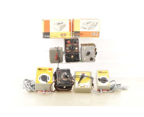 Postwar Rivarossi and Other Controllers/Transformers (9), two boxed examples Rivarossi 44000 transformer, 44004 controller an