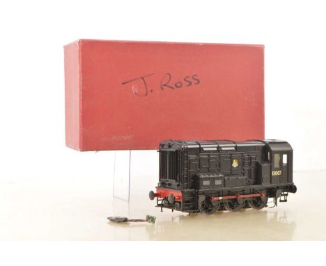 Bachmann Brassworks (Sancheng-  China) modern Issue 0 Gauge class 08 BR black Diesel Shunter, No.13007, hand written Box labe