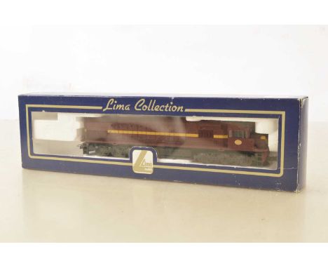 Lima South African boxed uncommon HO Gauge 208134 SAR maroon 502 Class 34 Diesel Locomotive 34201, in original blue window bo
