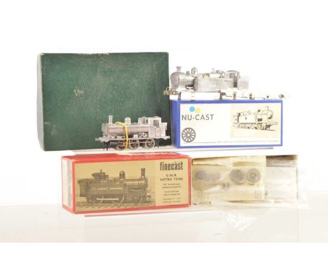 Nu-Cast Will's Finecast and Martin Finney 0 Gauge GWR  steam Tank Locomotive unmade and part made kits (3), Wills unmade 2-4-
