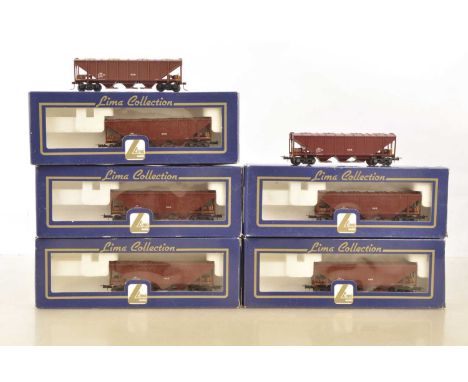Lima South African HO Gauge boxed  309072 SAR brown Hopper wagons (7) five in original boxes, VG-E, boxes VG (7)
