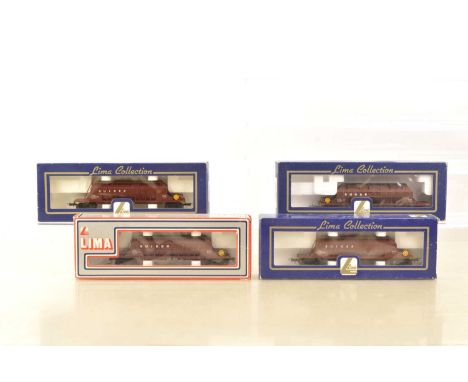 Lima South African HO Gauge boxed  309071/2 SAR brown Sugar Hopper wagons (4) three 309071 and one 309072 all in original blu