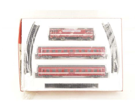 Lima and Jouef HO Gauge 1950s/60s Electric Train Sets,  both museum  wrapped for display, with lids, Lima Electric Train 8001