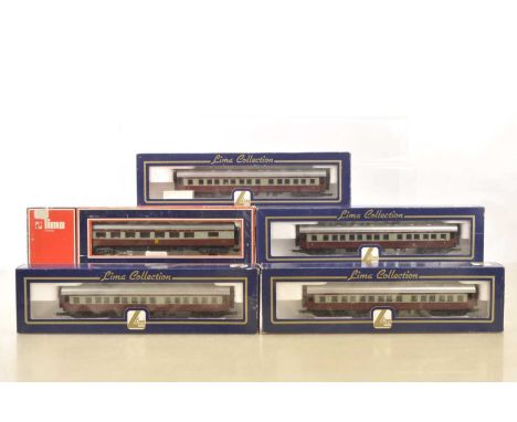 Lima South African boxed HO Gauge SAR Trans Karoo maroon and grey Passenger Coaches (5), 309242-1  All 1st (2) and 309244-1 A