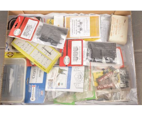 Various makers 00 Gauge mainly GWR  unmade mainly plastic rolling stock and Accessory kits (20), including, Parkside Dundas C