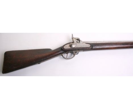 A 27-Bore Austrian Military Percussion Rifle, barrel struck at octagonal breech 8.18. over 36., lock struck with tiny Imperia