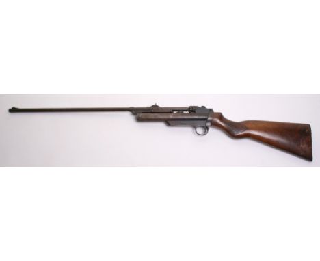 A .22” Webley Service Mk II Barrel Cocking Air Rifle No. S12255, adjustable rearsight, and flip-up adjustable target sight, a
