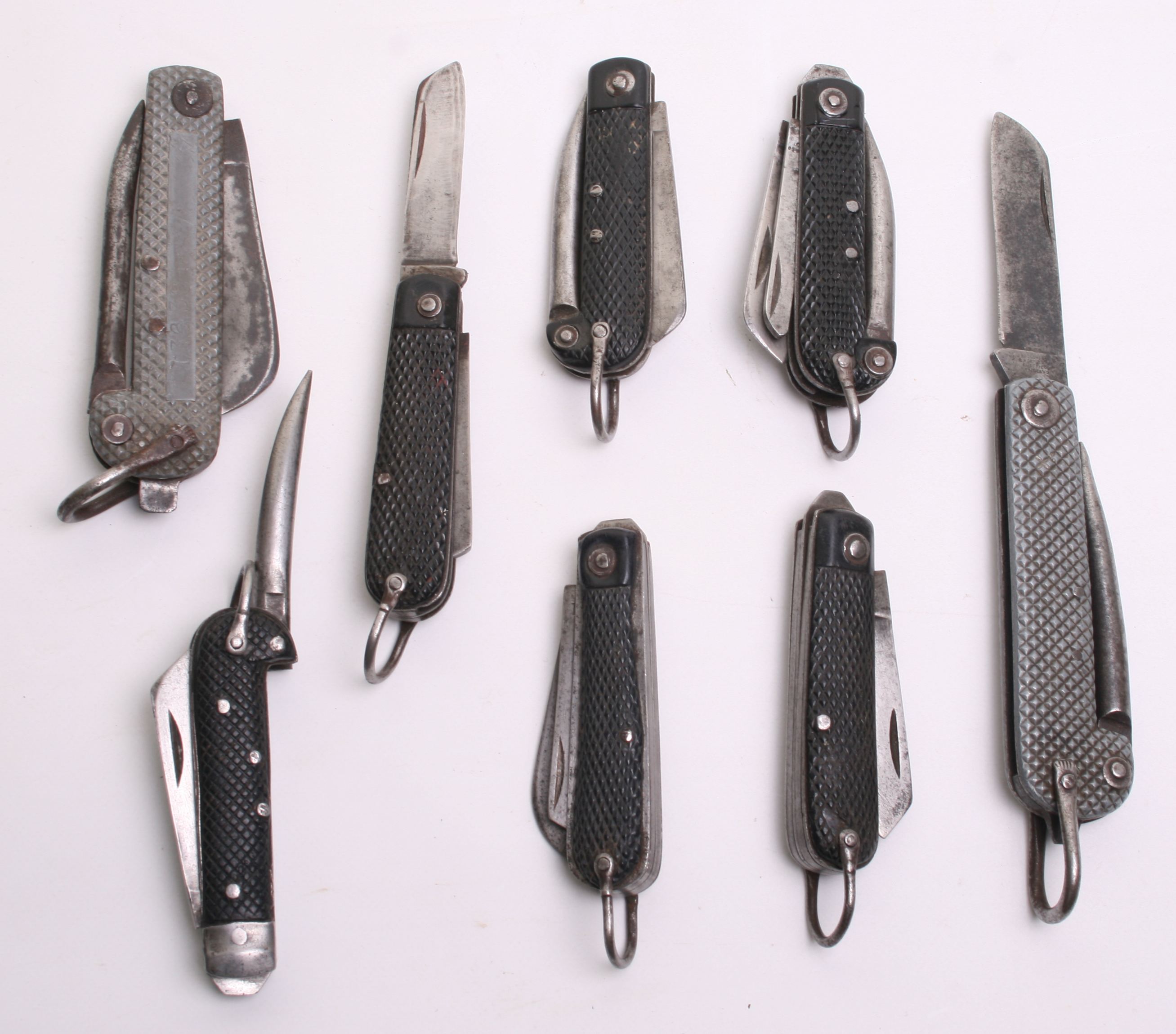 Selection of British Military Clasp Knives, by various makers including