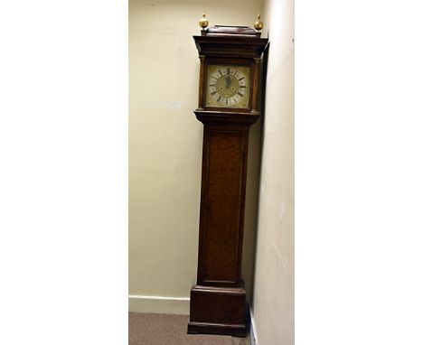  An early 18th century long case clock by Alexander Hewitt London, with six pillar well movement with latched plates, in a wa