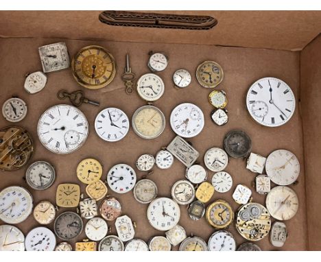 Large quantity of antique &amp; vintage wristwatch &amp; pocket watch movements 