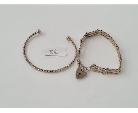 A bangle &amp; gate bracelet 