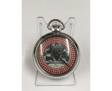 A vintage spinning gaming pocket watch - w/o