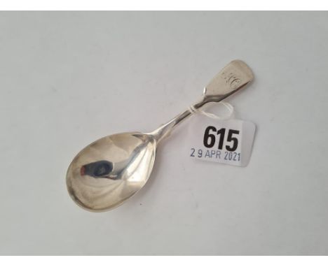 A fiddle pattern caddy spoon London 1839 by IL HL 