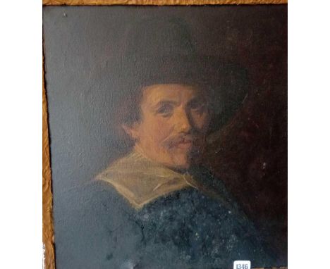 AFTER REMBRANT - Half length portrait of gent - 20x18 - signed.