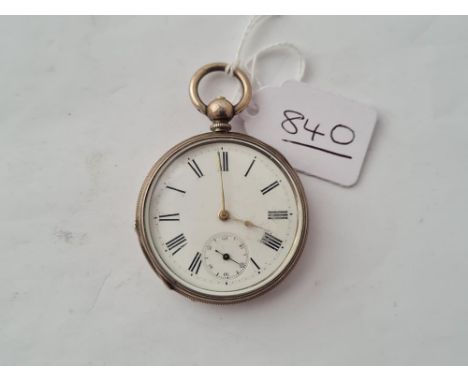 A genst silver pocket watch with seconds dial 