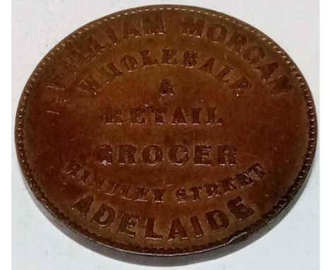 A Australia Penny Token William Morgan 1858
